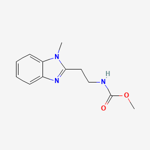 molecular formula C12H15N3O2 B2387297 methyl [2-(1-methyl-1H-benzimidazol-2-yl)ethyl]carbamate CAS No. 923184-05-8