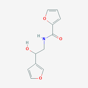 molecular formula C11H11NO4 B2387324 N-[2-(furan-3-yl)-2-hydroxyethyl]furan-2-carboxamide CAS No. 1396873-68-9