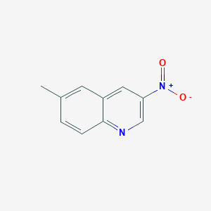 molecular formula C10H8N2O2 B2387342 6-Methyl-3-nitroquinoline CAS No. 90771-02-1