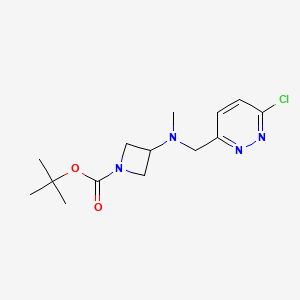 molecular formula C14H21ClN4O2 B2387352 Tert-butyl 3-[(6-chloropyridazin-3-yl)methyl-methylamino]azetidine-1-carboxylate CAS No. 2402829-06-3