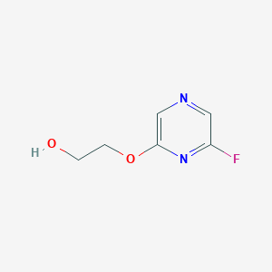 molecular formula C6H7FN2O2 B2387367 2-[(6-Fluoropyrazin-2-yl)oxy]ethan-1-ol CAS No. 1989659-45-1