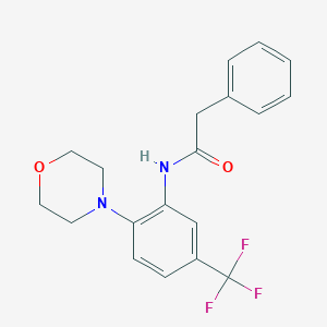 N-[2-morpholin-4-yl-5-(trifluoromethyl)phenyl]-2-phenylacetamide
