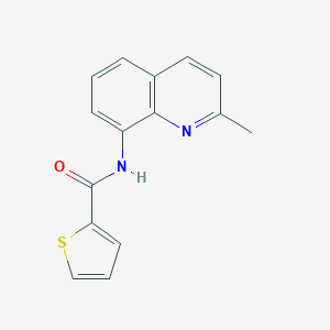 molecular formula C15H12N2OS B238741 N-(2-methylquinolin-8-yl)thiophene-2-carboxamide 