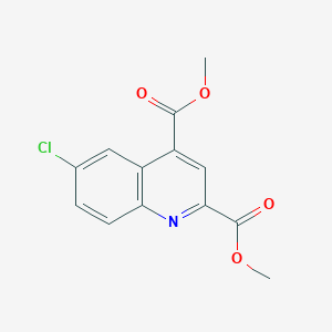 molecular formula C13H10ClNO4 B2387416 Dimethyl 6-chloroquinoline-2,4-dicarboxylate CAS No. 438590-44-4
