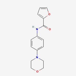 molecular formula C15H16N2O3 B2387421 N-(4-morpholin-4-ylphenyl)furan-2-carboxamide CAS No. 304675-40-9