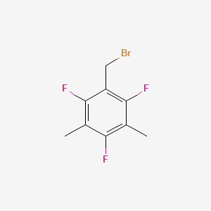 molecular formula C9H8BrF3 B2387460 3,5-Dimethyl-2,4,6-trifluorobenzyl bromide CAS No. 2514730-07-3