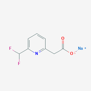 molecular formula C8H6F2NNaO2 B2387467 Sodium 2-[6-(difluoromethyl)pyridin-2-YL]acetate CAS No. 2197057-20-6