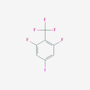 molecular formula C7H2F5I B2387497 2,6-Difluoro-4-iodobenzotrifluoride CAS No. 910787-71-2