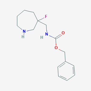 molecular formula C15H21FN2O2 B2387507 Benzyl ((3-fluoroazepan-3-yl)methyl)carbamate CAS No. 1823856-93-4