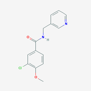3-chloro-4-methoxy-N-(pyridin-3-ylmethyl)benzamide