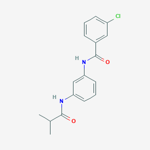 3-chloro-N-(3-isobutyramidophenyl)benzamide