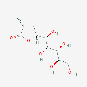 (5S)-3-methylidene-5-[(1S,2S,3R,4R)-1,2,3,4,5-pentahydroxypentyl]oxolan-2-one