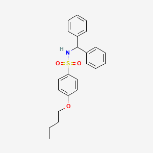 molecular formula C23H25NO3S B2387641 N-benzhydryl-4-butoxybenzenesulfonamide CAS No. 496014-53-0