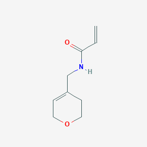 molecular formula C9H13NO2 B2387642 N-(3,6-Dihydro-2H-pyran-4-ylmethyl)prop-2-enamide CAS No. 1936149-95-9