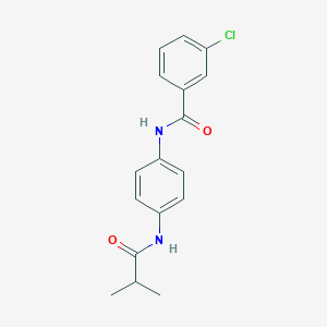 3-chloro-N-[4-(isobutyrylamino)phenyl]benzamide