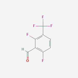 molecular formula C8H3F5O B2387659 2,6-Difluoro-3-(trifluoromethyl)benzaldehyde CAS No. 134099-24-4