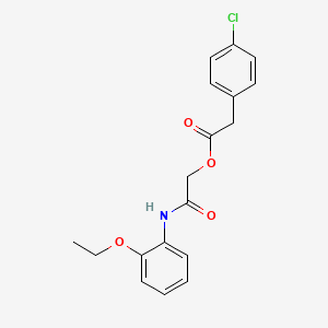 molecular formula C18H18ClNO4 B2387671 [2-(2-Ethoxyanilino)-2-oxoethyl] 2-(4-chlorophenyl)acetate CAS No. 391240-05-4
