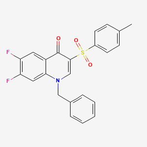 1-benzyl-6,7-difluoro-3-[(4-methylphenyl)sulfonyl]quinolin-4(1H)-one