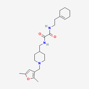 N1-(2-(cyclohex-1-en-1-yl)ethyl)-N2-((1-((2,5-dimethylfuran-3-yl)methyl)piperidin-4-yl)methyl)oxalamide