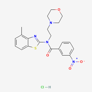 N-(4-methylbenzo[d]thiazol-2-yl)-N-(2-morpholinoethyl)-3-nitrobenzamide hydrochloride