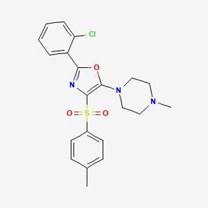 1-{2-(2-Chlorophenyl)-4-[(4-methylphenyl)sulfonyl]-1,3-oxazol-5-yl}-4-methylpiperazine