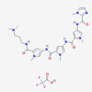 molecular formula C30H37F3N10O6 B2387755 ImPyPyPy-Dp trifluoroacetate CAS No. 1208077-73-9
