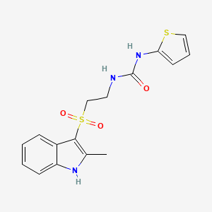 1-(2-((2-methyl-1H-indol-3-yl)sulfonyl)ethyl)-3-(thiophen-2-yl)urea