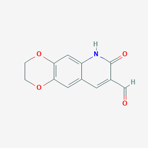 7-Oxo-2,3,6,7-tetrahydro[1,4]dioxino[2,3-g]quinoline-8-carbaldehyde