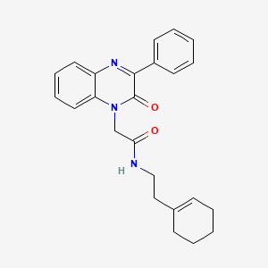 N-(2-(cyclohex-1-en-1-yl)ethyl)-2-(2-oxo-3-phenylquinoxalin-1(2H)-yl)acetamide