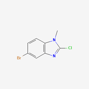 molecular formula C8H6BrClN2 B2387785 5-bromo-2-chloro-1-methyl-1h-1,3-benzodiazole CAS No. 1260763-97-0
