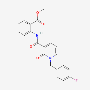 Methyl 2-(1-(4-fluorobenzyl)-2-oxo-1,2-dihydropyridine-3-carboxamido)benzoate