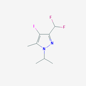 3-(Difluoromethyl)-4-iodo-5-methyl-1-propan-2-ylpyrazole