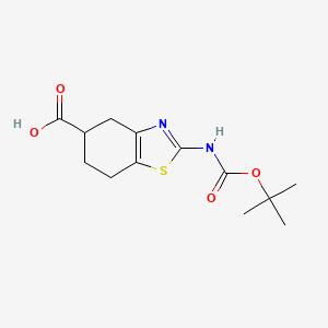 2-[(2-Methylpropan-2-yl)oxycarbonylamino]-4,5,6,7-tetrahydro-1,3-benzothiazole-5-carboxylic acid