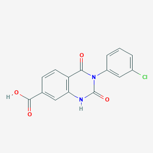 3-(3-chlorophenyl)-2,4-dioxo-1H-quinazoline-7-carboxylic acid