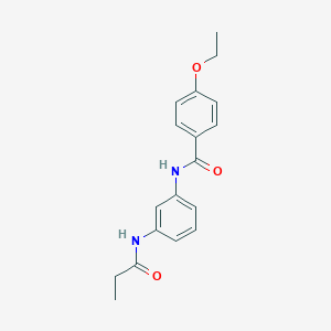 molecular formula C18H20N2O3 B238784 4-ethoxy-N-[3-(propanoylamino)phenyl]benzamide 