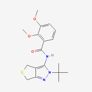 molecular formula C18H23N3O3S B2387841 N-(2-(tert-butyl)-4,6-dihydro-2H-thieno[3,4-c]pyrazol-3-yl)-2,3-dimethoxybenzamide CAS No. 391866-56-1
