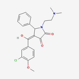 4-(3-chloro-4-methoxybenzoyl)-1-(2-(dimethylamino)ethyl)-3-hydroxy-5-phenyl-1H-pyrrol-2(5H)-one