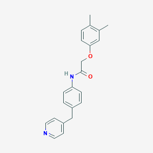 molecular formula C22H22N2O2 B238786 2-(3,4-dimethylphenoxy)-N-[4-(pyridin-4-ylmethyl)phenyl]acetamide 