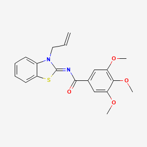 (Z)-N-(3-allylbenzo[d]thiazol-2(3H)-ylidene)-3,4,5-trimethoxybenzamide