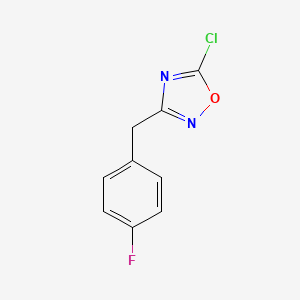 5-Chloro-3-[(4-fluorophenyl)methyl]-1,2,4-oxadiazole