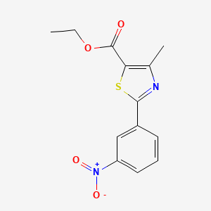 Ethyl 4-methyl-2-(3-nitrophenyl)thiazole-5-carboxylate
