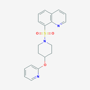 8-((4-(Pyridin-2-yloxy)piperidin-1-yl)sulfonyl)quinoline
