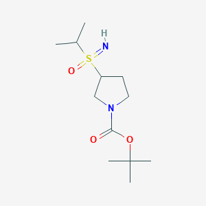 molecular formula C12H24N2O3S B2387888 Tert-butyl 3-(propan-2-ylsulfonimidoyl)pyrrolidine-1-carboxylate CAS No. 2402838-88-2