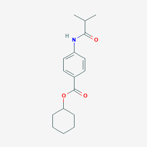 molecular formula C17H23NO3 B238789 Cyclohexyl 4-(isobutyrylamino)benzoate 