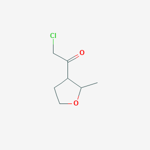 molecular formula C7H11ClO2 B2387905 2-Chloro-1-(2-methyloxolan-3-yl)ethanone CAS No. 1536138-67-6