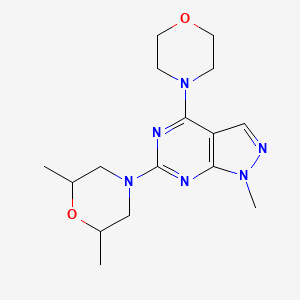 2,6-dimethyl-4-(1-methyl-4-morpholino-1H-pyrazolo[3,4-d]pyrimidin-6-yl)morpholine