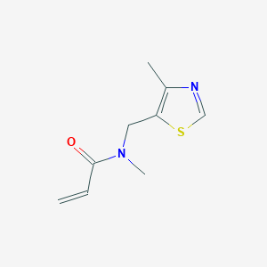 molecular formula C9H12N2OS B2387933 N-methyl-N-[(4-methyl-1,3-thiazol-5-yl)methyl]prop-2-enamide CAS No. 1342745-80-5