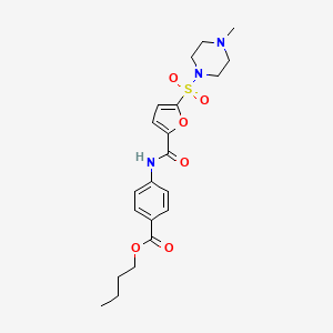 Butyl 4-(5-((4-methylpiperazin-1-yl)sulfonyl)furan-2-carboxamido)benzoate