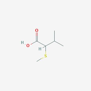 molecular formula C6H12O2S B2387967 3-Methyl-2-(methylthio)butanoic acid CAS No. 58475-11-9