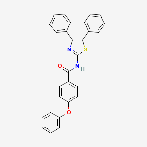 molecular formula C28H20N2O2S B2388017 N-(4,5-diphenyl-1,3-thiazol-2-yl)-4-phenoxybenzamide CAS No. 324758-94-3